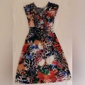 Izabel London Abstract Print Jersey Dress. Size 4